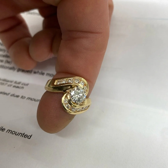 Jewelry - 344772 14k Diamond Ring 1.59 total estimated ct. Appraised at $11,100.00